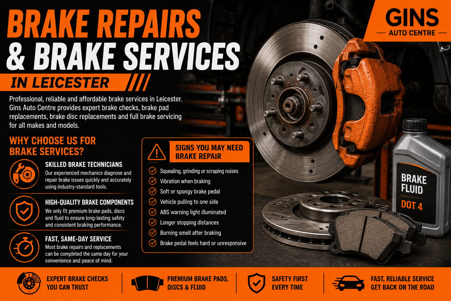 brake repair Leicester