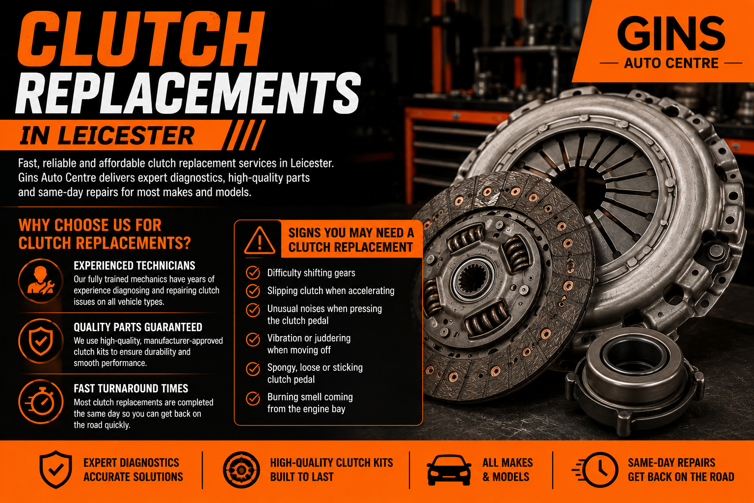 clutch replacement Leicester
